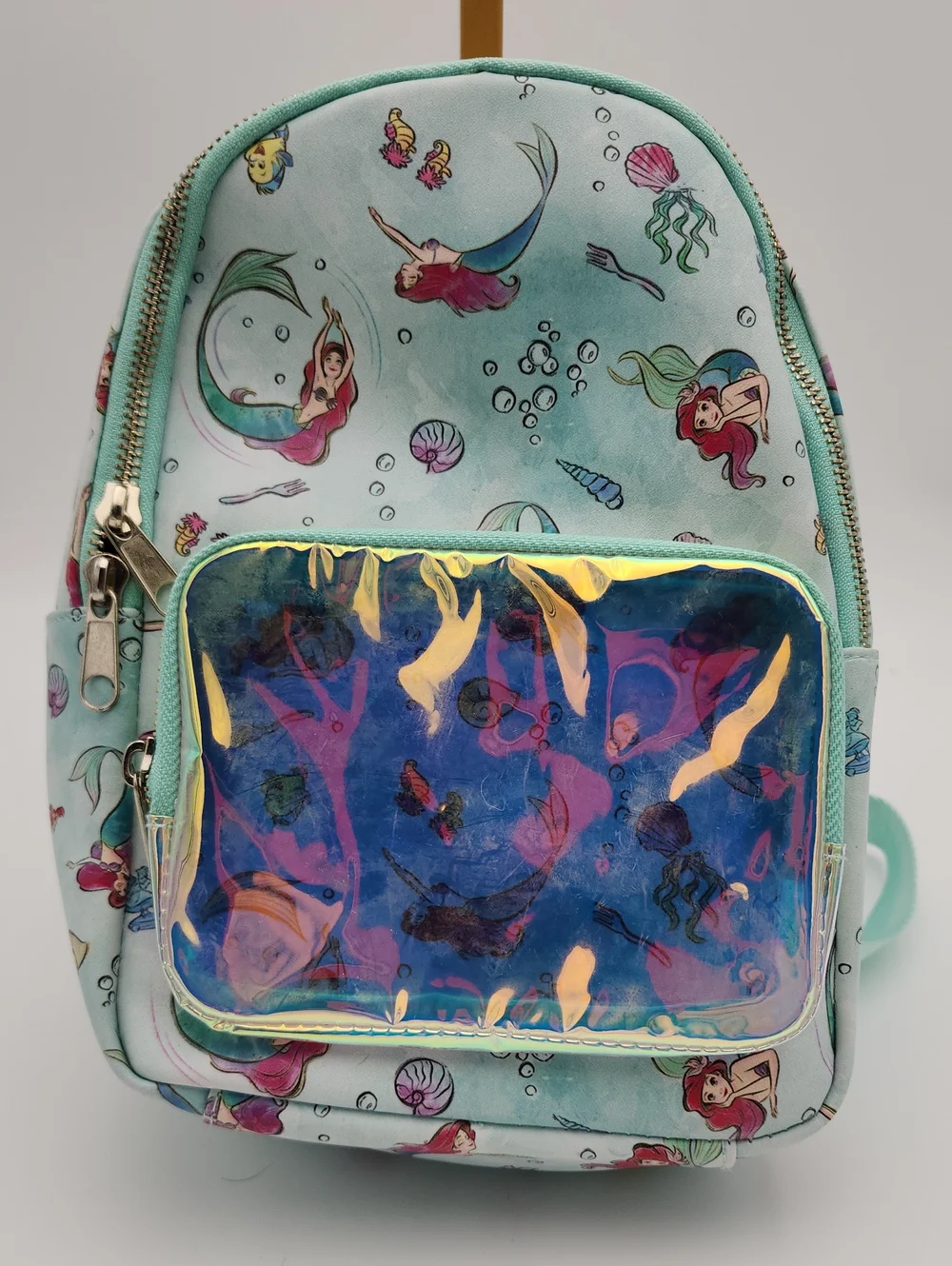 Kids Mermaid Print Mini Backpack - Mint